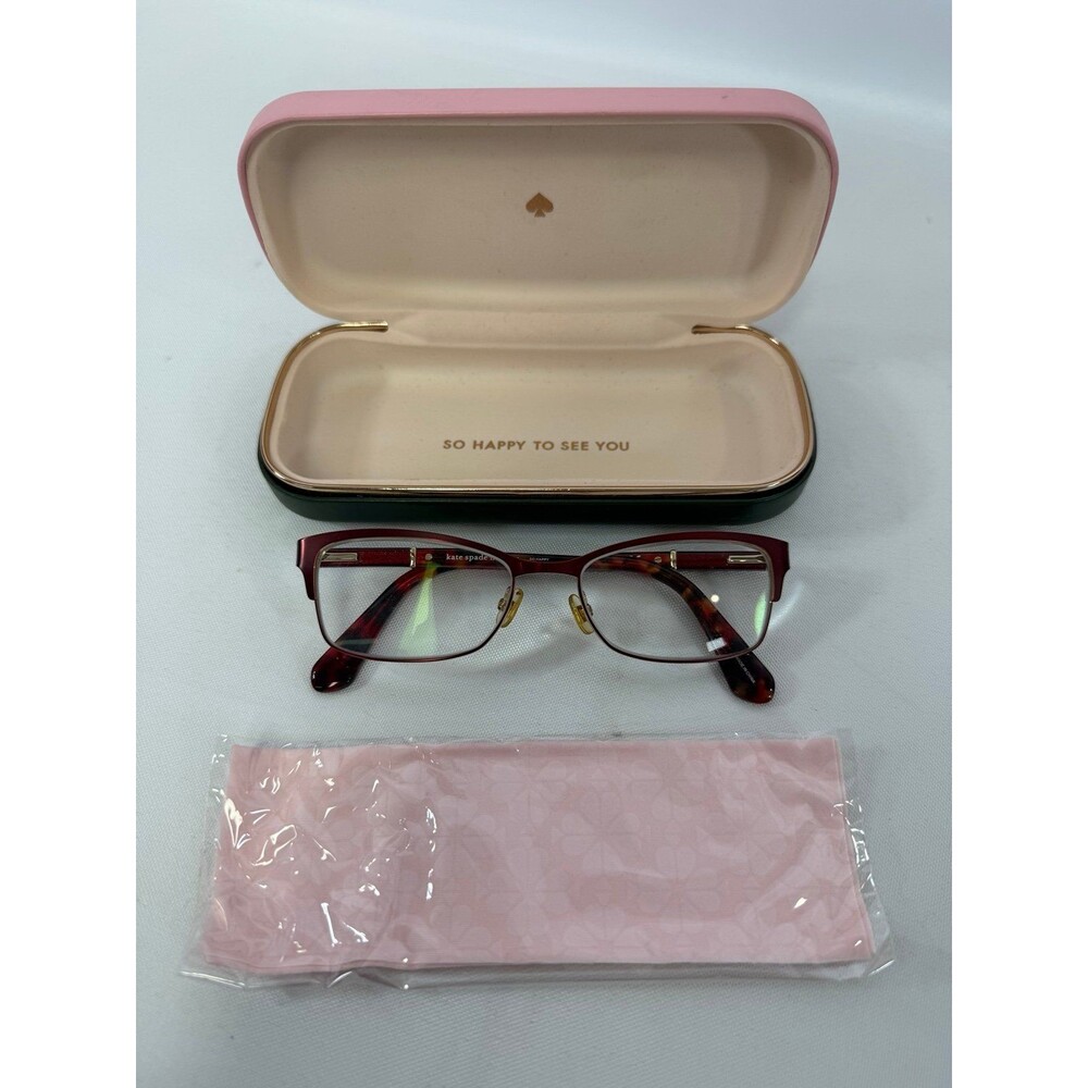 Kate Spade New York Glasses / Laurianne  / Color Matte Brick Havana Case & Clean